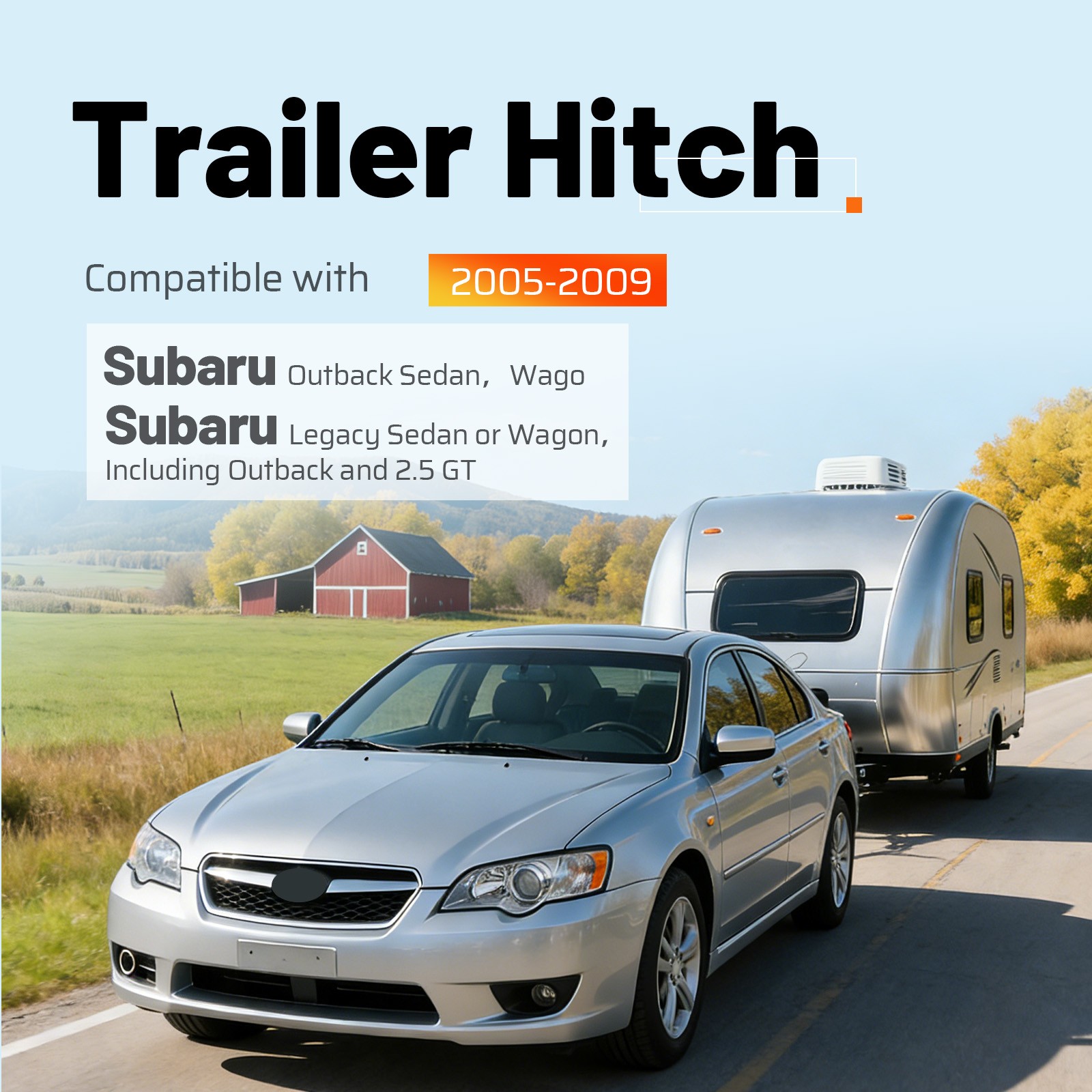 Class 2 Trailer Towing Hitch 1.25 Inch Receiver For Subaru Legacy/Outback 05-09