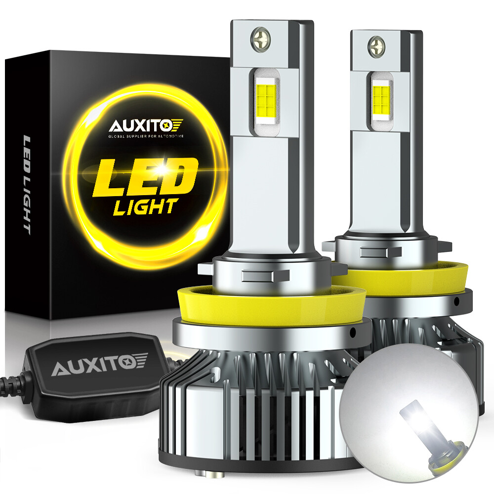 AUXITO H11 LED Kit Headlight Low Beam Bulb Super Bright 6500K HID White 40000LM