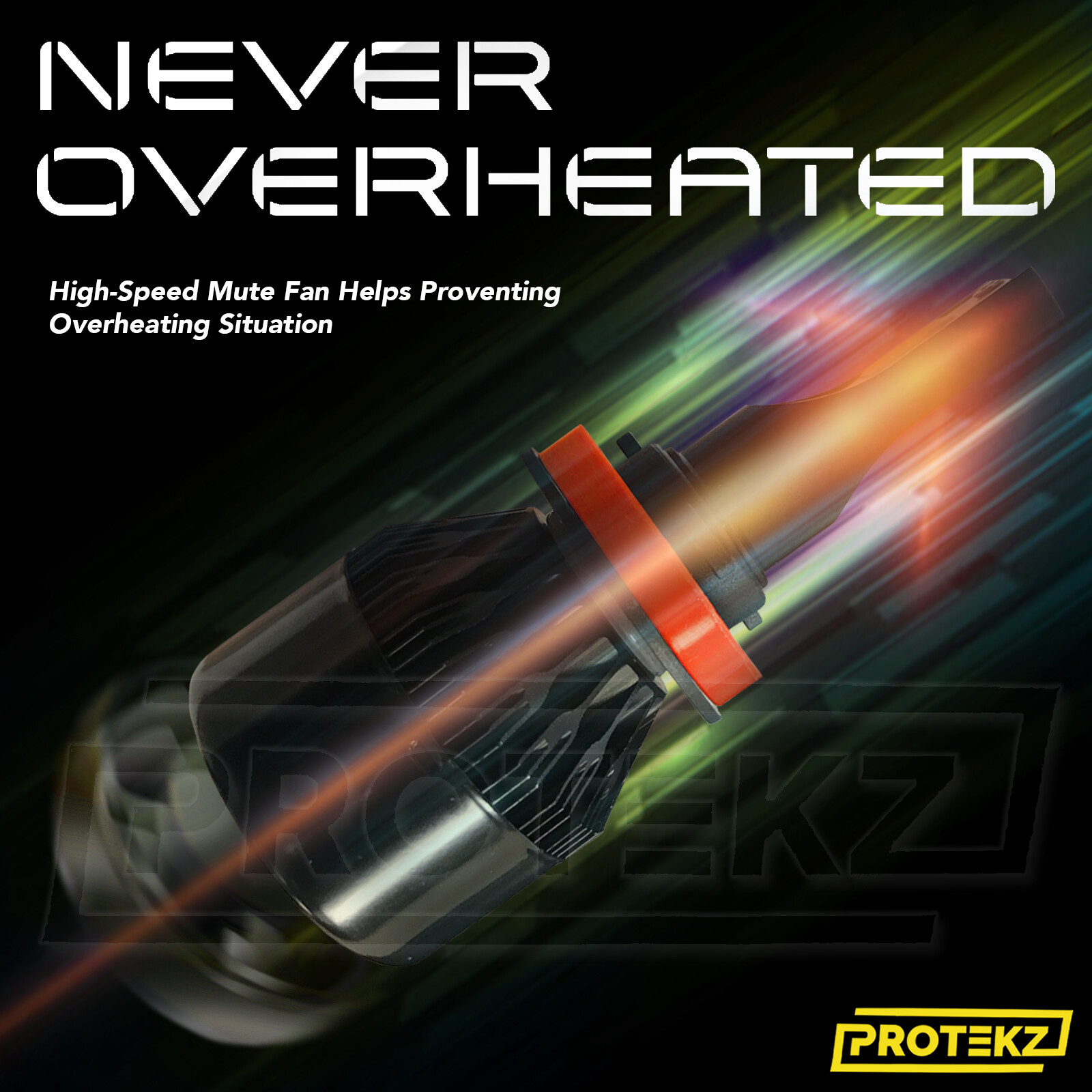 Protekz H11 LED Headlight Bulbs CREE Warranty Cover 60Days Free Return CSP Chips