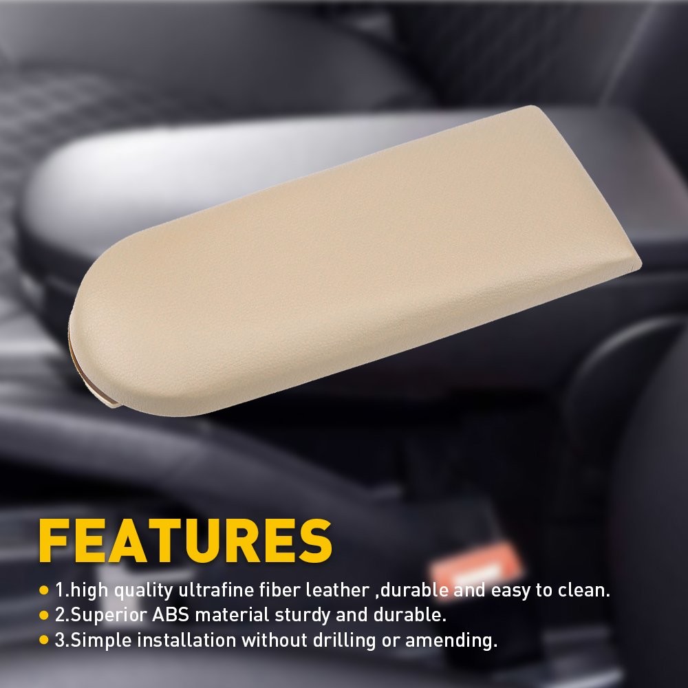 PU Leather Center Console Armrest For Cover Lid 1999-2005 JETTA Volkswagen