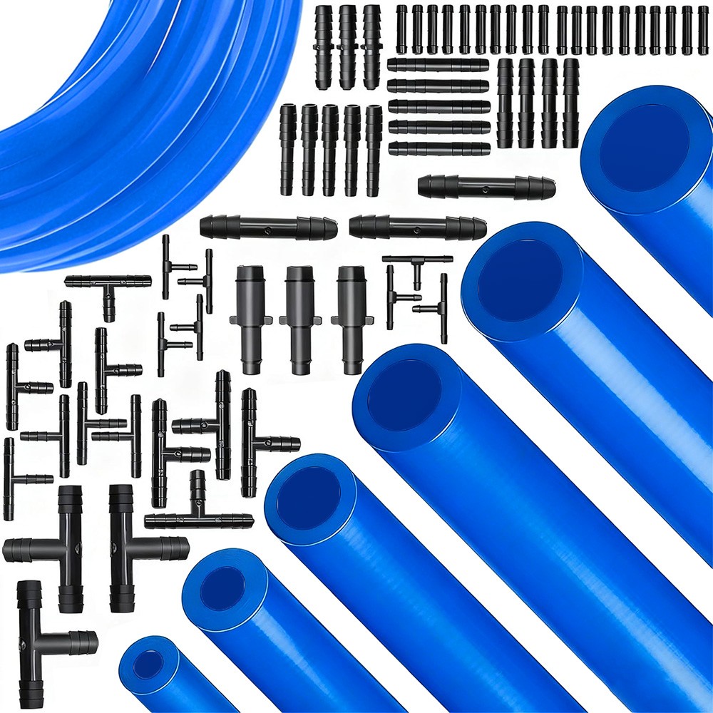 6PCS 5Ft 100Psi Silicone Vacuum Hose line Kit with 113PCS Connectors For Ford
