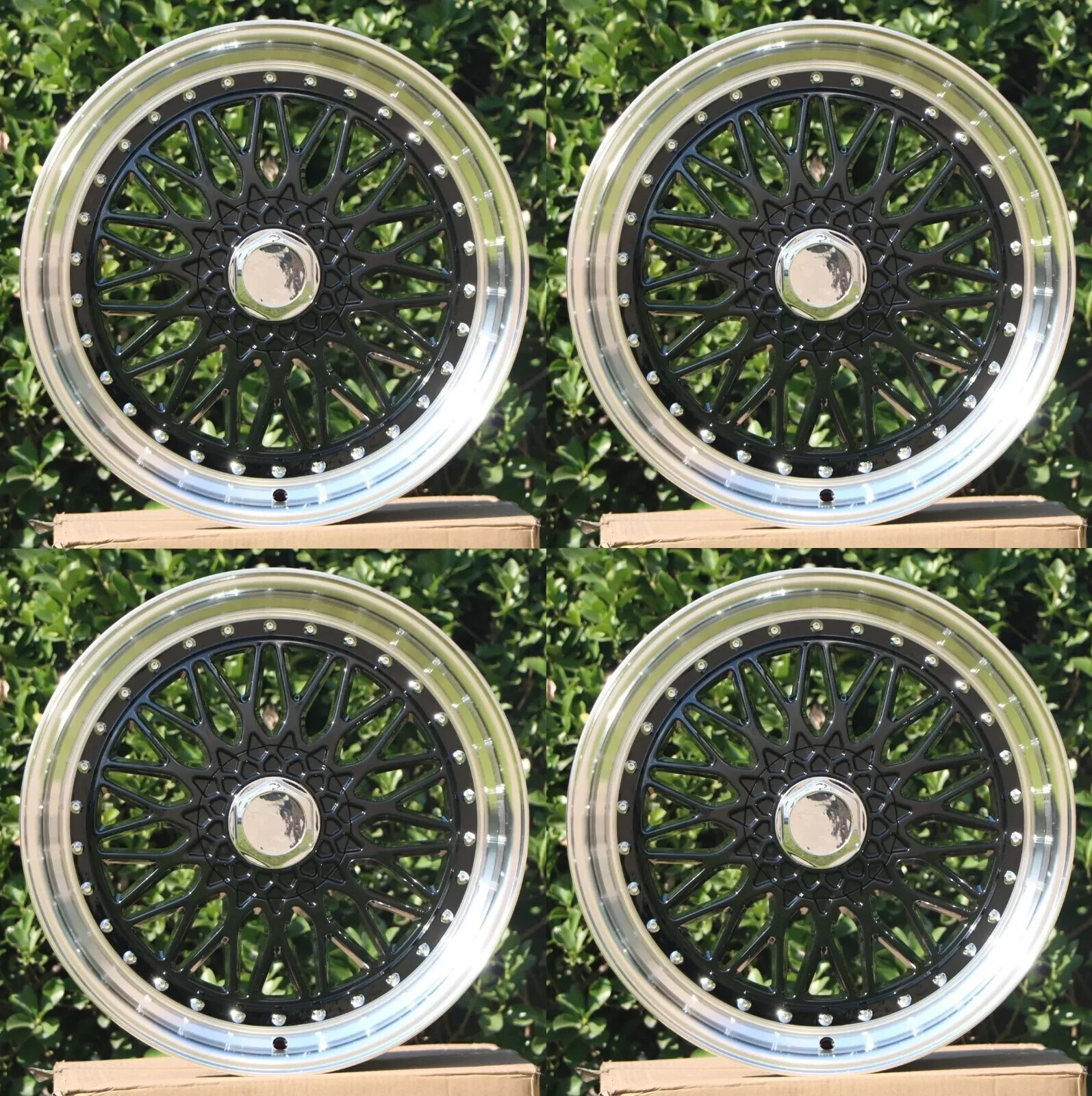 19″ Wheels 19×8.5 +35 5×112 / 5×114.3 CB 73.1 W881 RS Style Tuner Rims Set 4