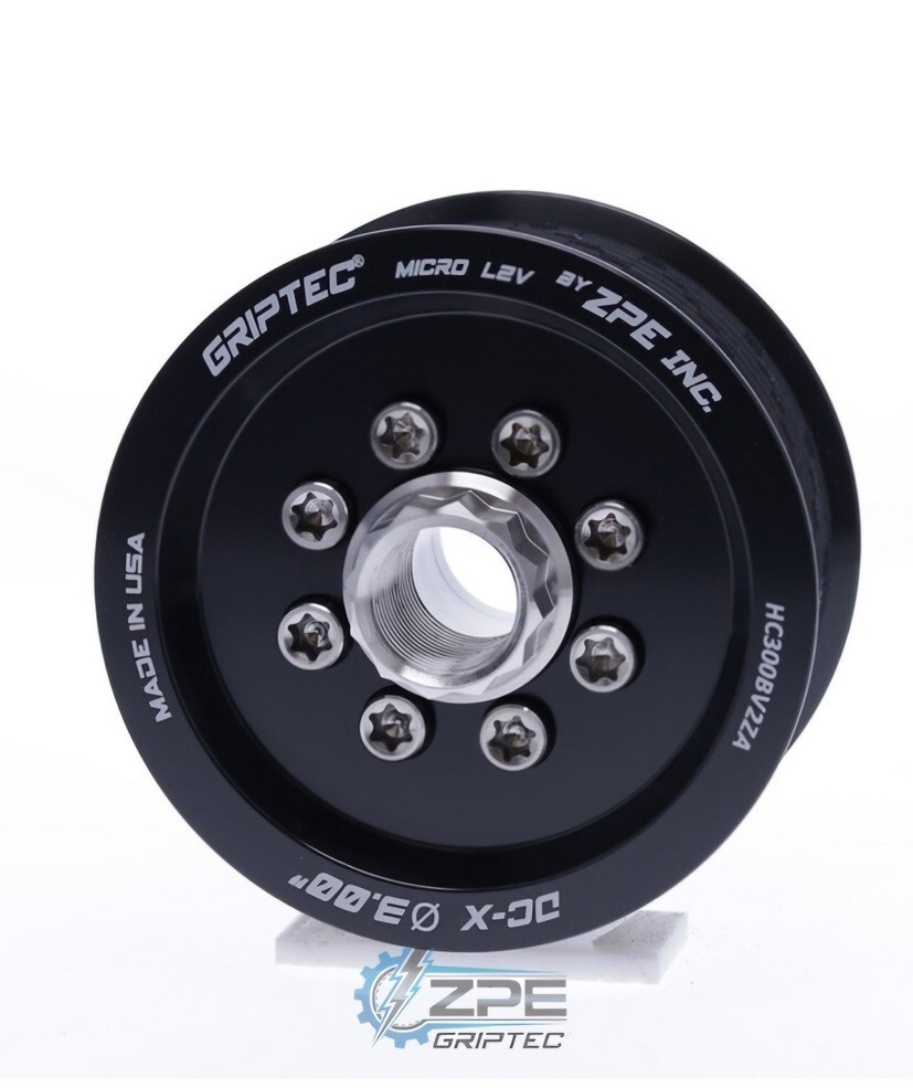 New ZPE Griptec 3.00 supercharger pulley and hub for 2015-24 6.2 Hellcat engines