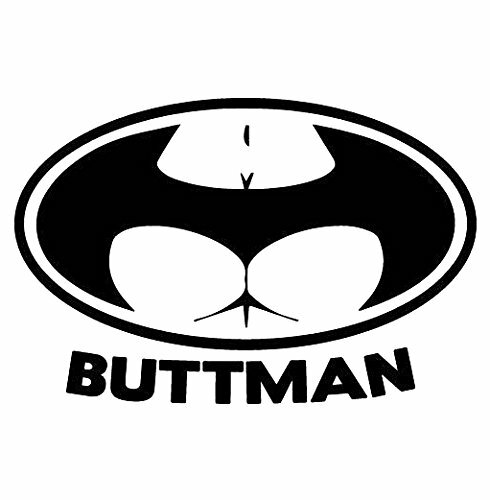 3 Buttman Funny Vinyl Decal Sticker Cars Trucks Vans Walls Laptops Black
