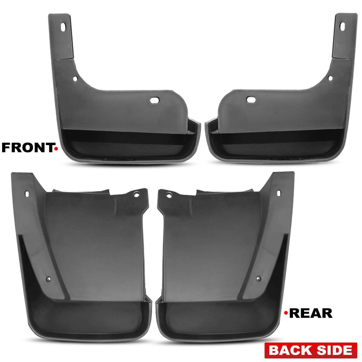 4x Front &Rear Mud Flaps Splash Guards Mudguard for Honda Accord Sedan 2003-2007