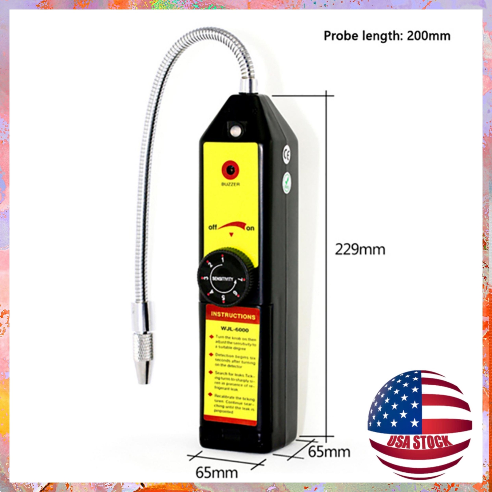 Car Air Conditioner Leak Halogen Gas CFC AC Freon Refrigerant Leak Detector Tool