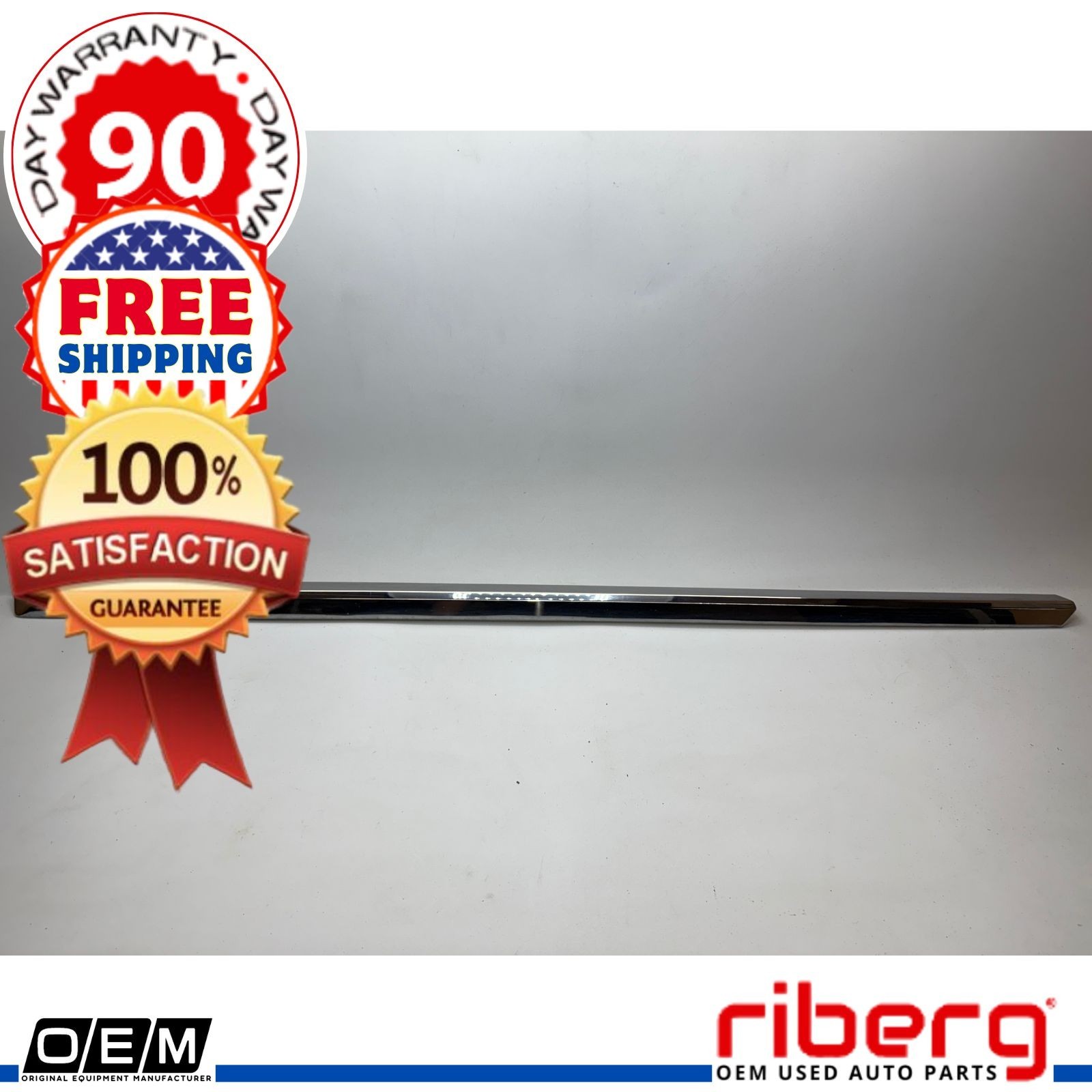 OEM 07-14 Escalade Left Front Door Molding Trim Chrome LH