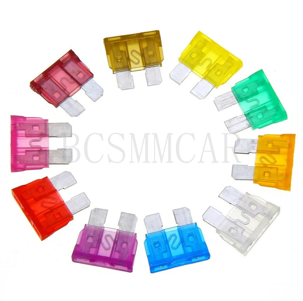 50PCS Car Micro Blade Fuses Assortment Kit 2A 3A 5A 7.5A 10A 15A 20A 25A 30A 35A