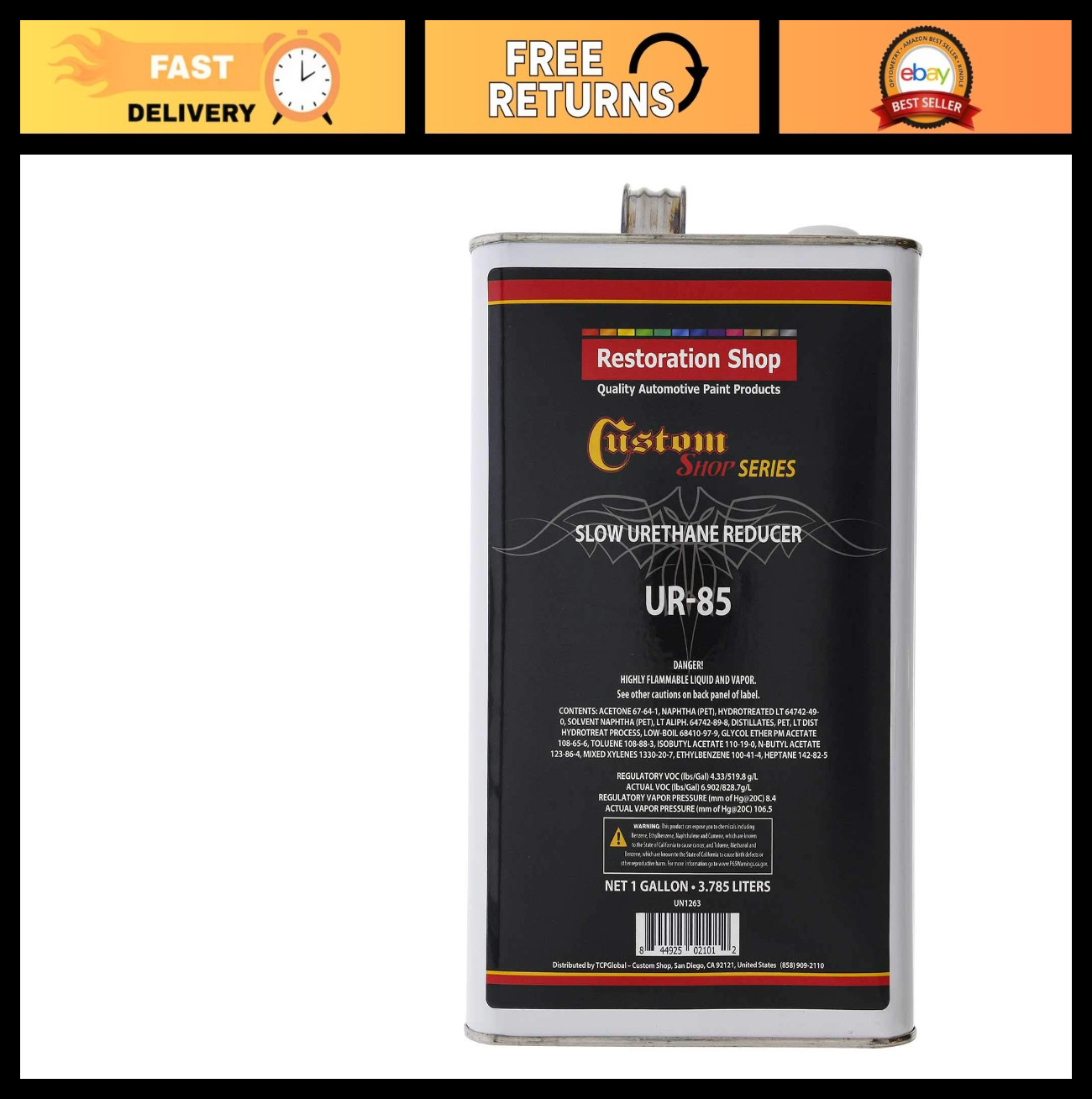 High-Performance UR85 Slow Urethane Reducer Gallon – Automotive & Industrial Pai
