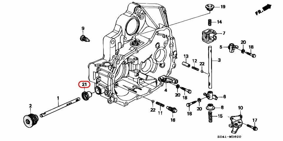 Honda OEM Shift Shaft Rod Seal 91215-PL3-005 for Civic CRX Del Sol