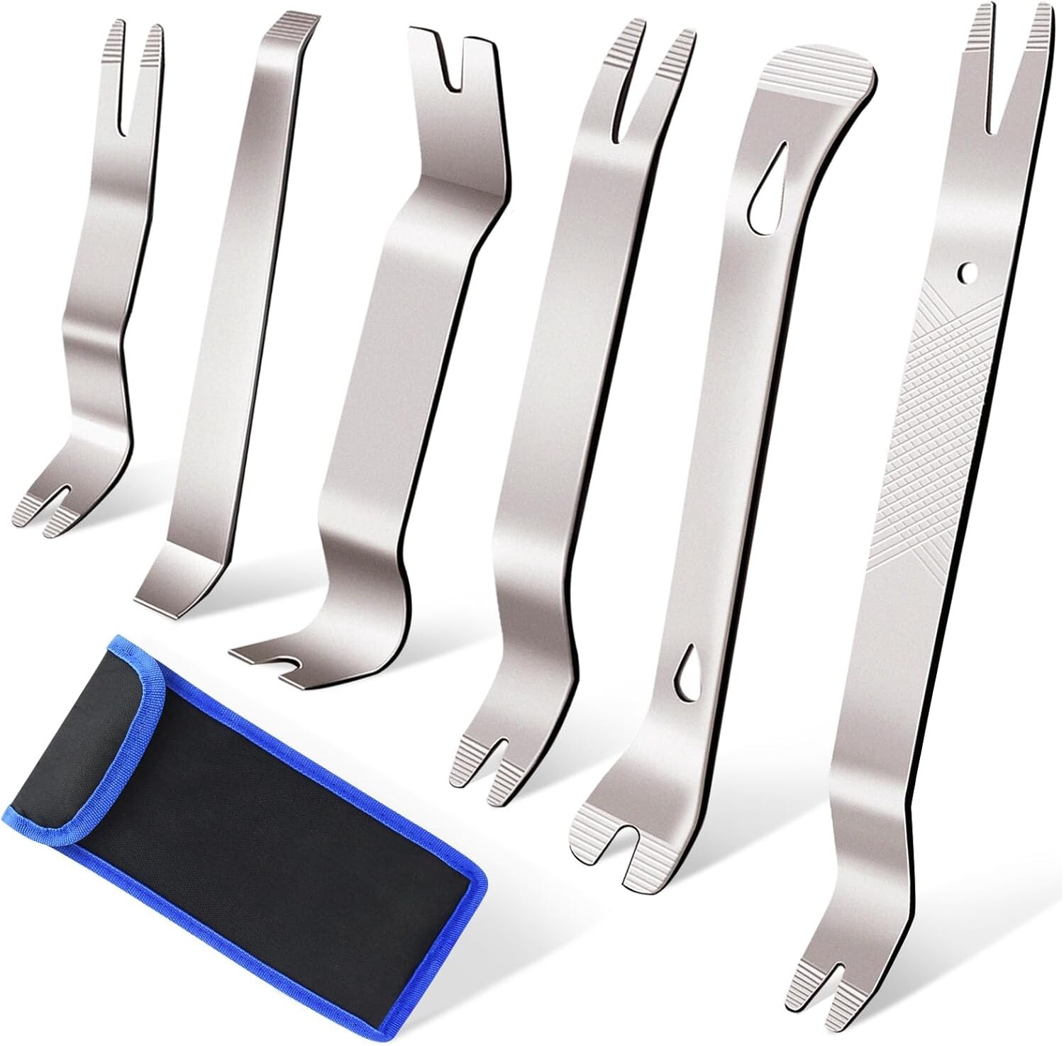 6 Pcs Auto Trim Removal Tool Kit Pry Tool Car Trim Removal Tool Set For Do
