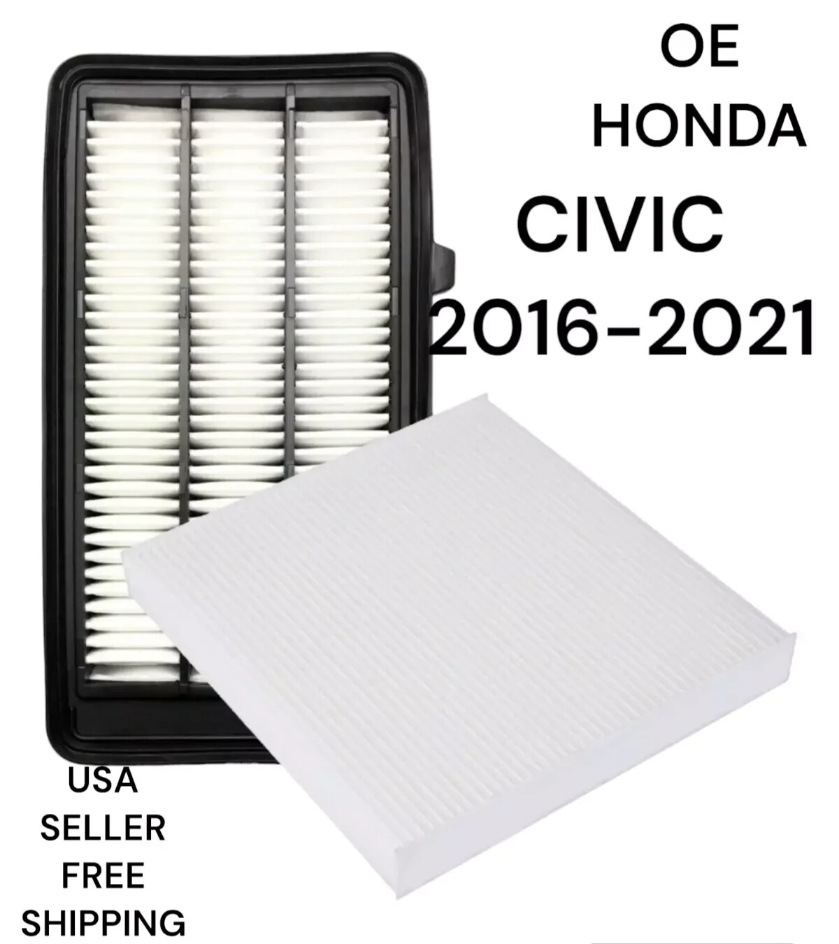 2016-2021 CIVIC 1.5 TURBO Engine & Cabin Filter 17220-5AA-A00 & 80292-TBA-A11