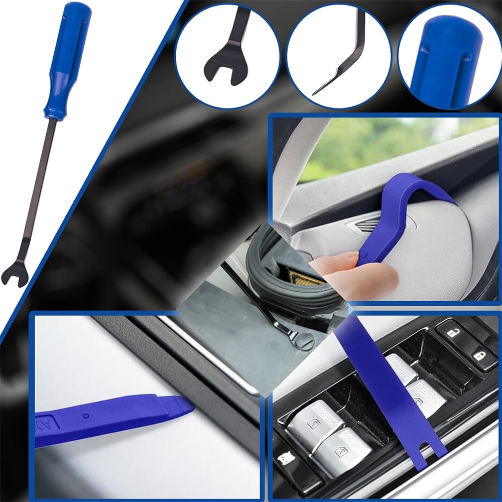 3PCS Set Auto Trim Clip Remover Tool Removal Pliers Fastener Door Panel Retainer