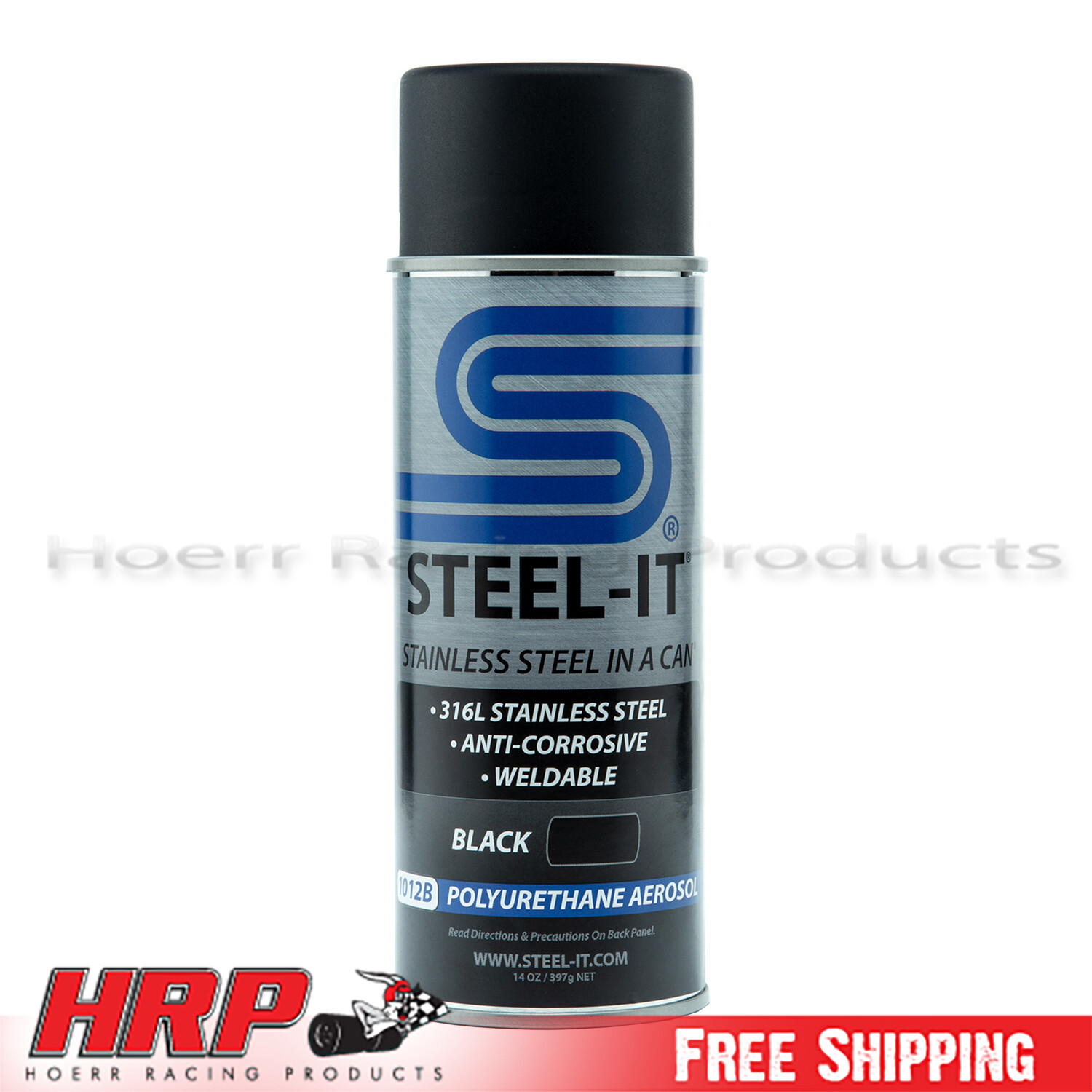 Steel-it 1012B Black Polyurethane Stainless Steel Spray 14oz Can Pack of 6