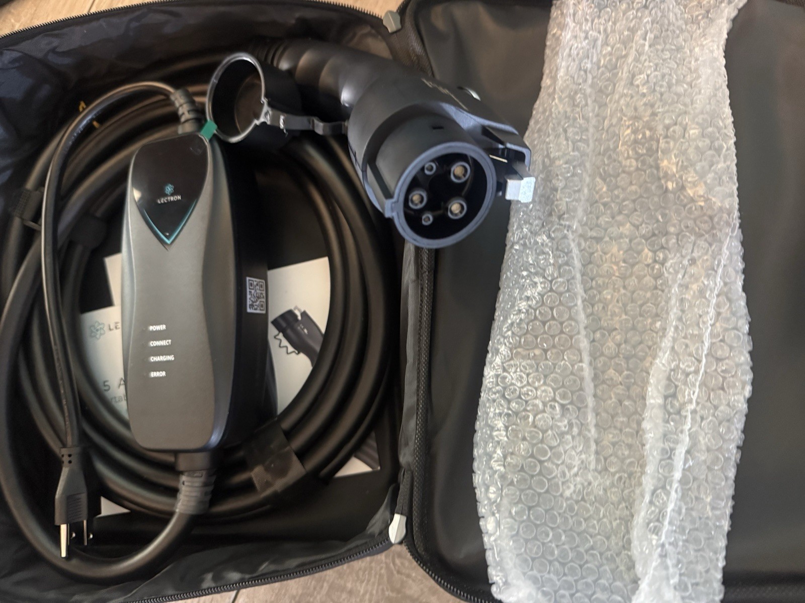 Lectron Level 1 J1772 EV Charger , 12 Amp 16 ft cord
