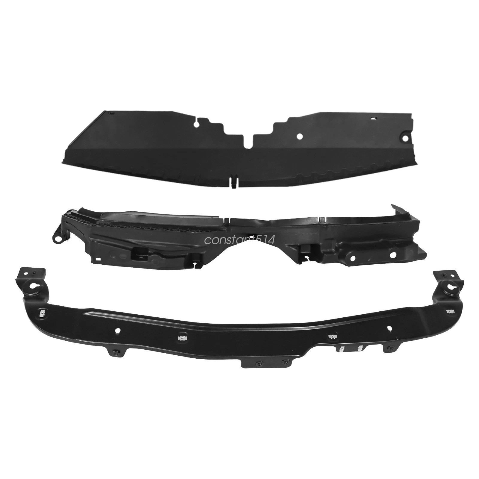 Front Bumper Cover Upper Lower Grille Set For 2016-2018 Chevrolet Chevy Cruze