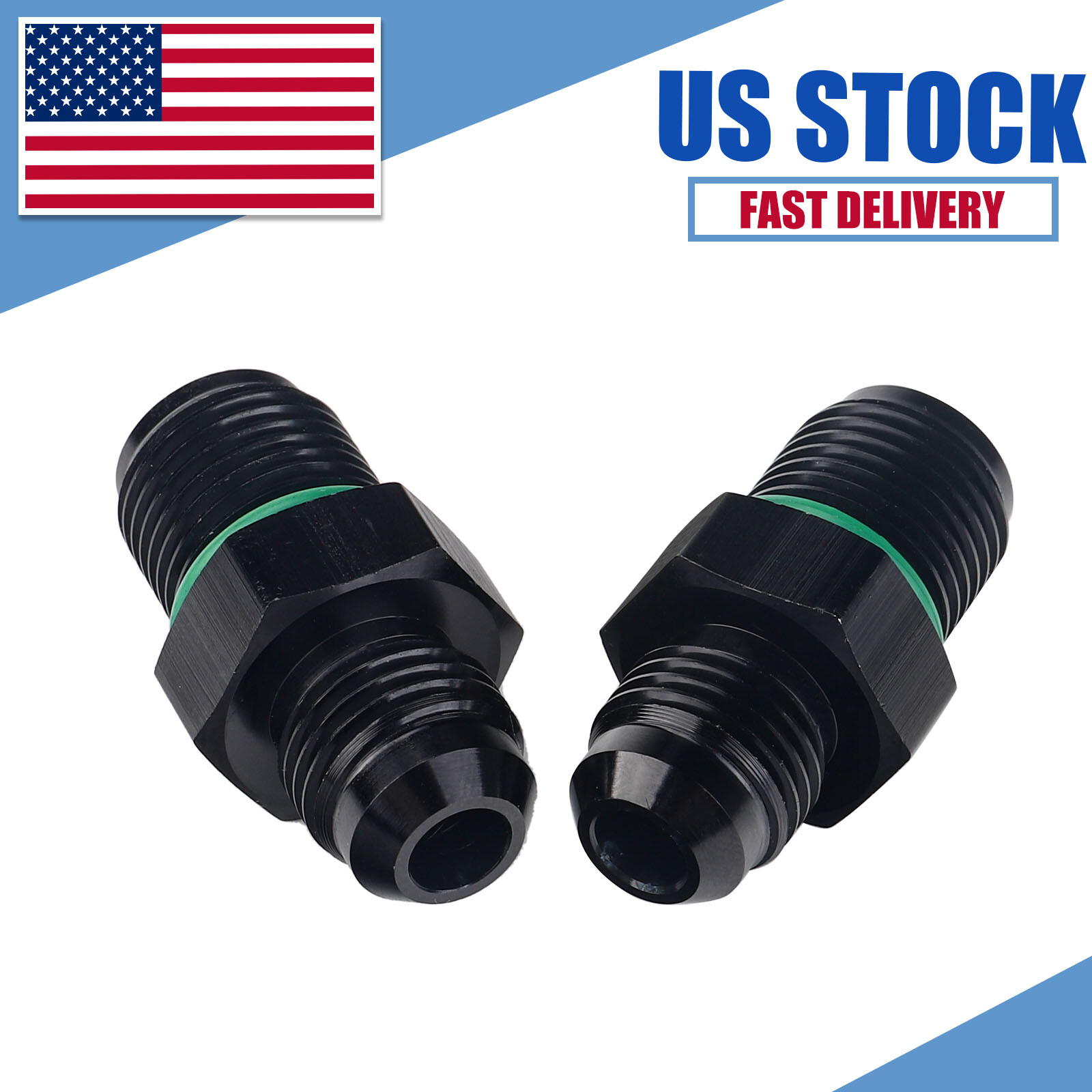-6AN 6AN Male Flare to 5/8″-18 Inverted Flare Adapter Fitting Fit 40K Tru Cooler