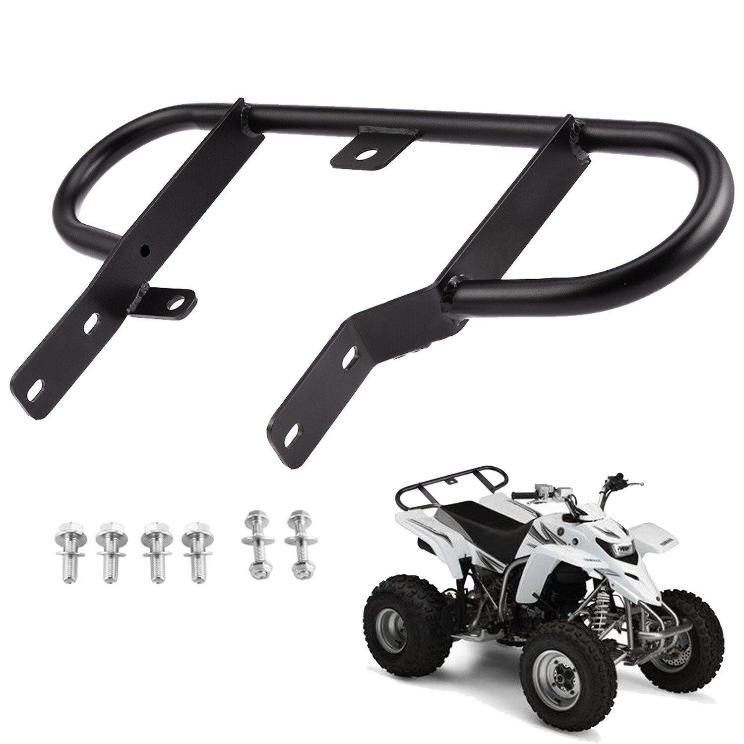 For Yamaha Blaster YFS 200 Black 1988-2006 ATV Rear Back Wide Grab Bar Bumper