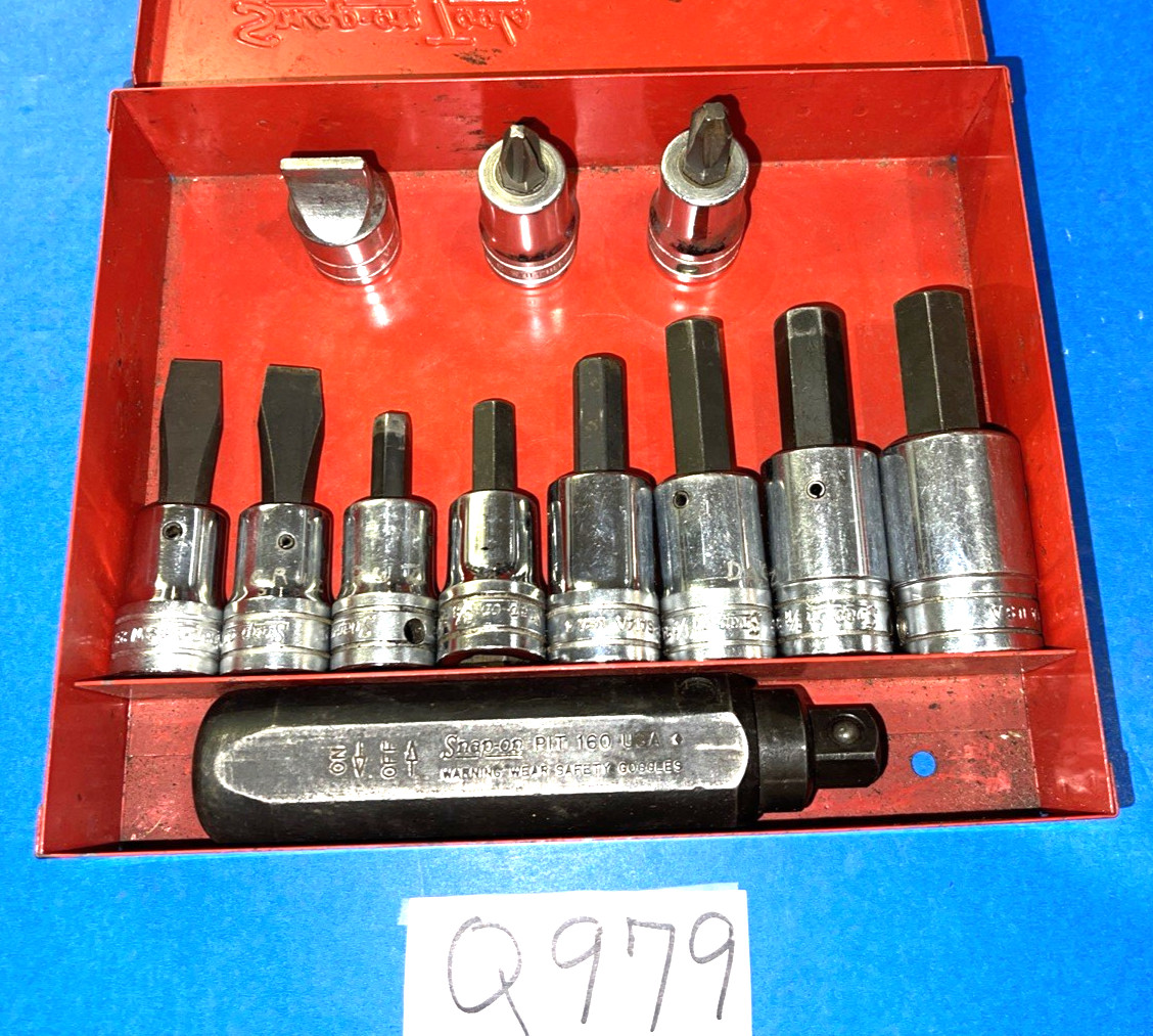 SNAP-ON TOOLS 12 PIECE 1/2 DRIVE IMPACT DRIVER SET PIT3120EB