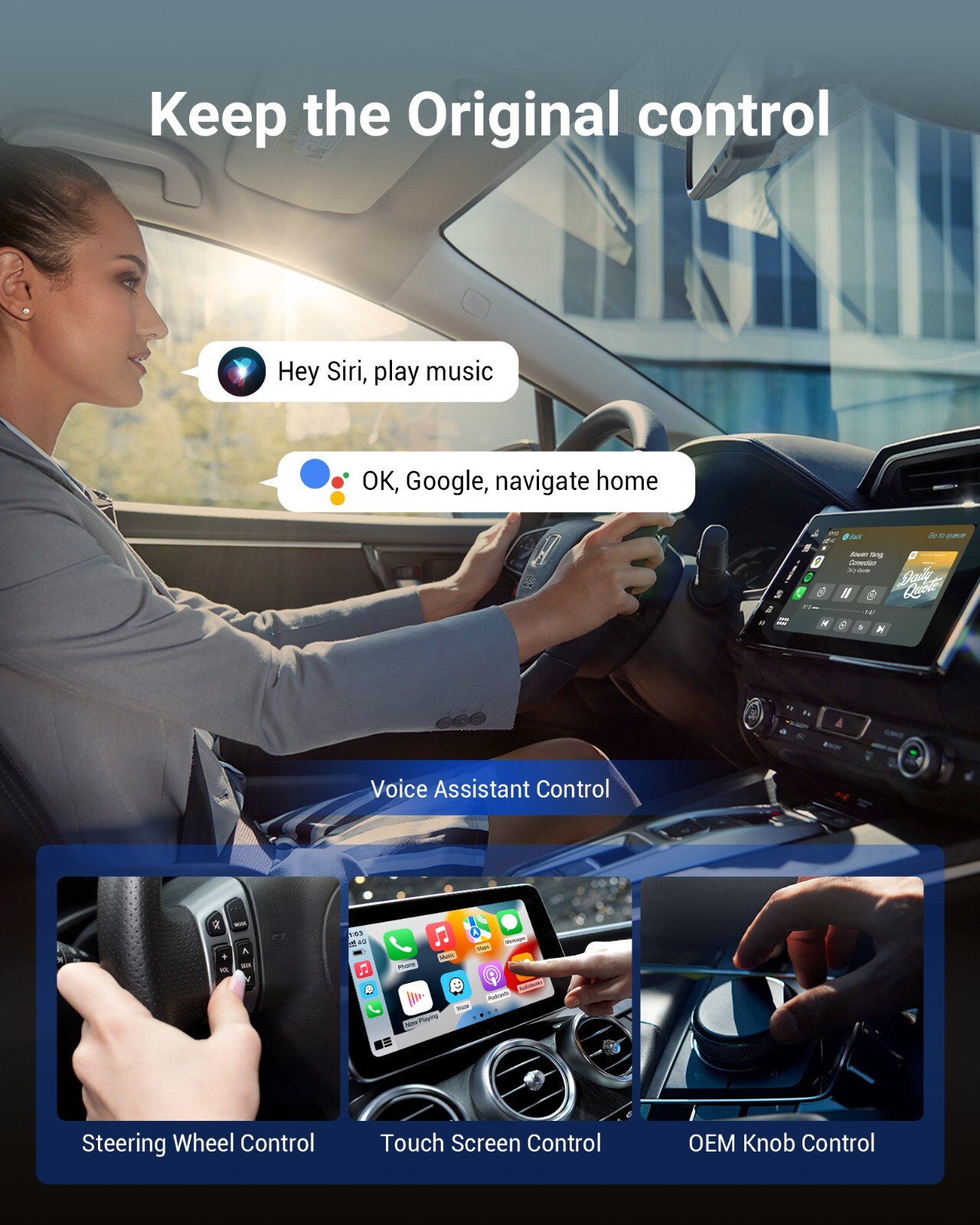 Ottocast Play2Video Pro AIBOX Wireless Carplay&Android Auto Adapter TK