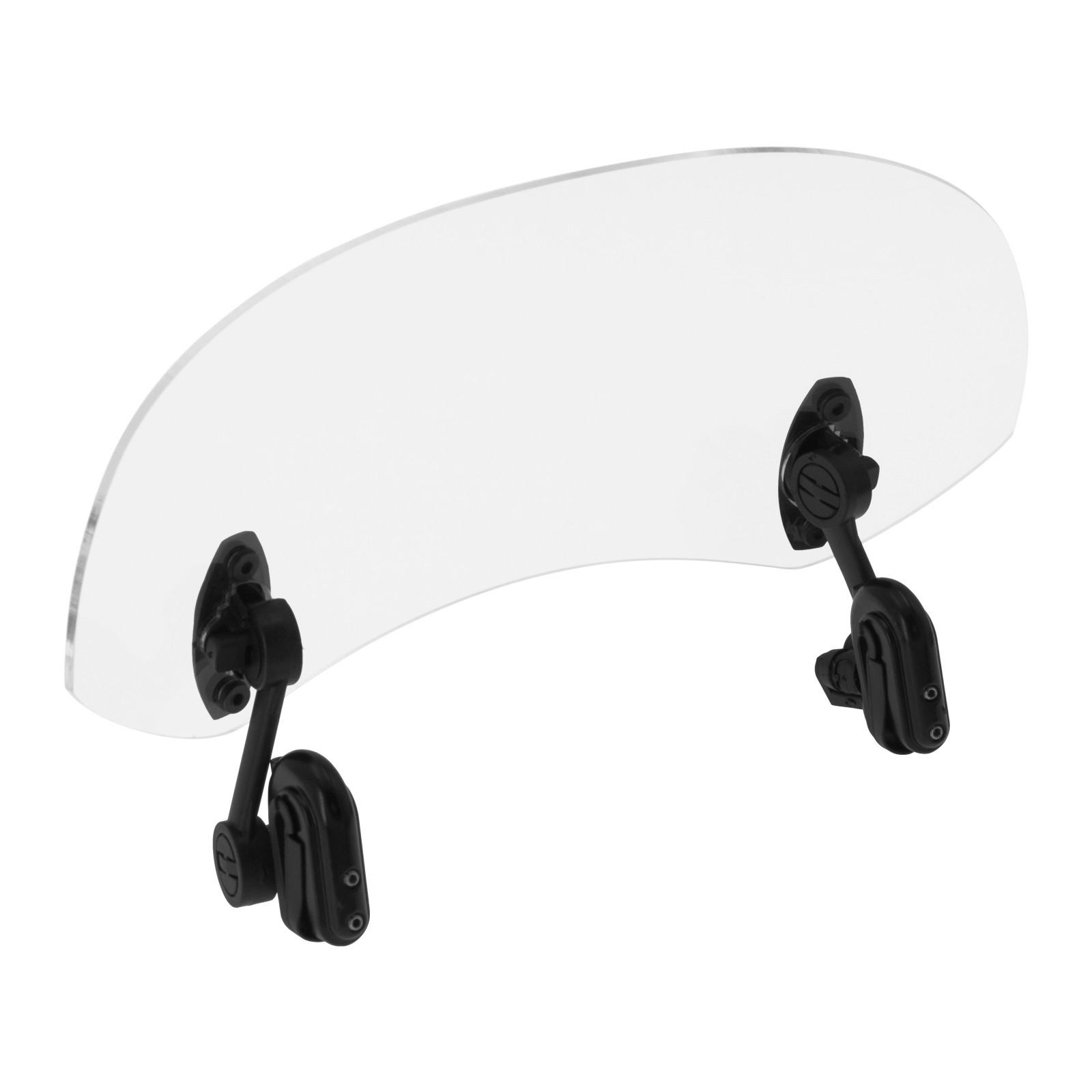 Clear Adjustable Clip-On 28mm Windshield Extension Spoiler Windscreen Deflector