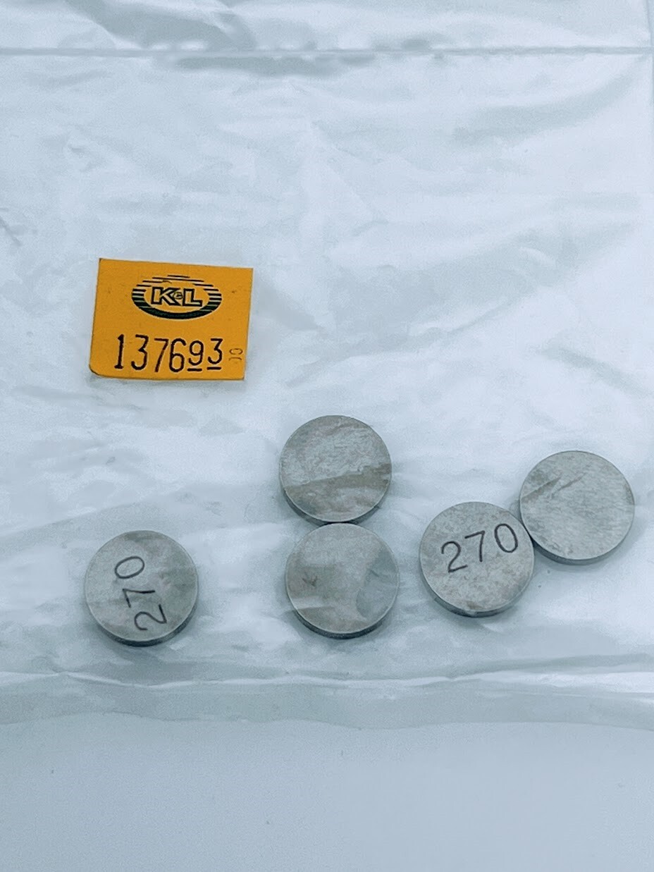 K&L Supply – 13-7693 – 13.00mm Valve Shim Refill, 2.70mm (5 Pack)