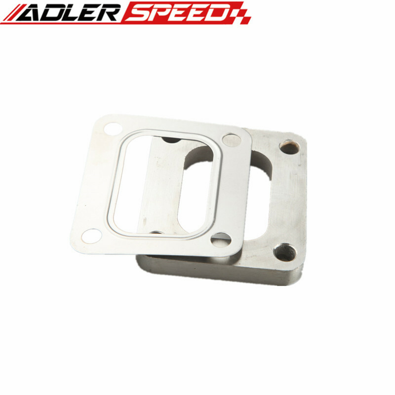Stainless Steel Undivided T4 Turbo Inlet Flange 1/2″ Thick W/ T304 SS Gasket Kit