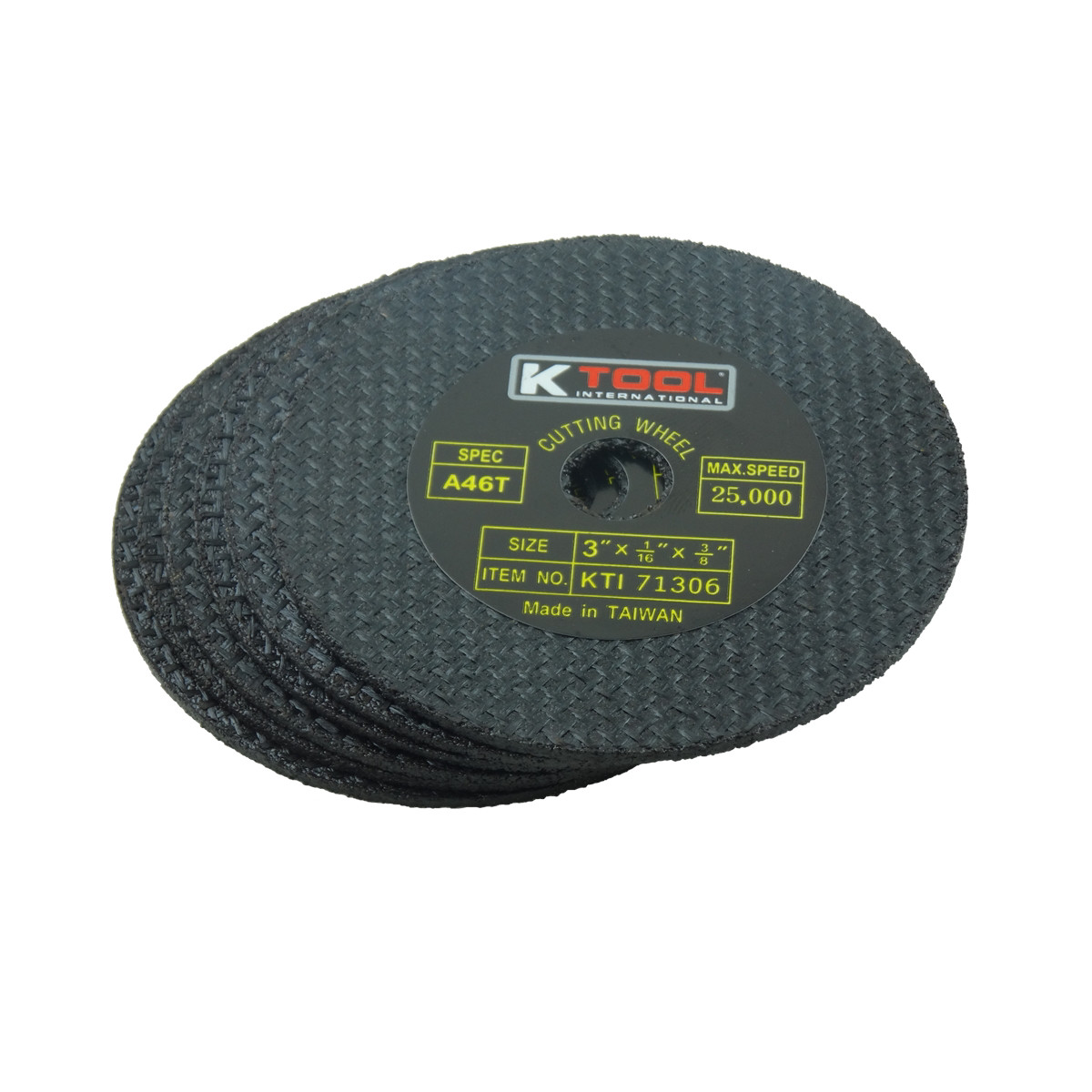 K Tool International 6PK CUT-OFF WHEEL 3IN. X 1/16IN. 6/PK