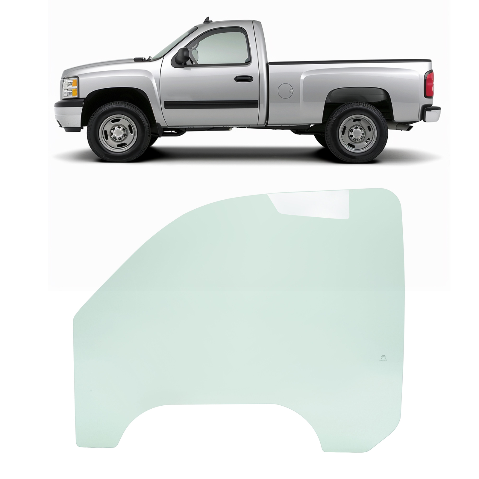Fits 99-06 Sierra Silverado/ 07 Classic Pickup Driver LH Front Door Window Glass
