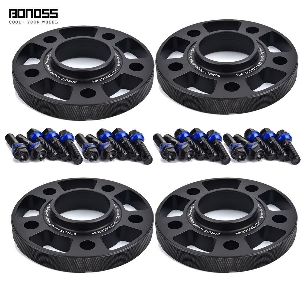 BONOSS 4x15mm for Porsche Taycan Wheel Spacers 5×130 CB71.6 + 20pc M14x1.5Bolt