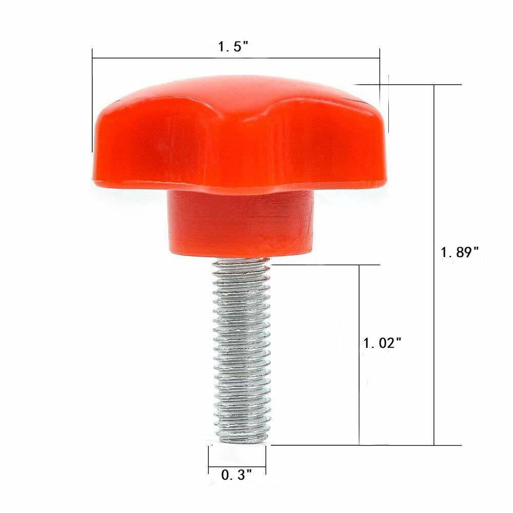6 Red Hardtop Quick Removal Bolts Thumb Screws for Jeep Wrangler YJ TJ JK JKU