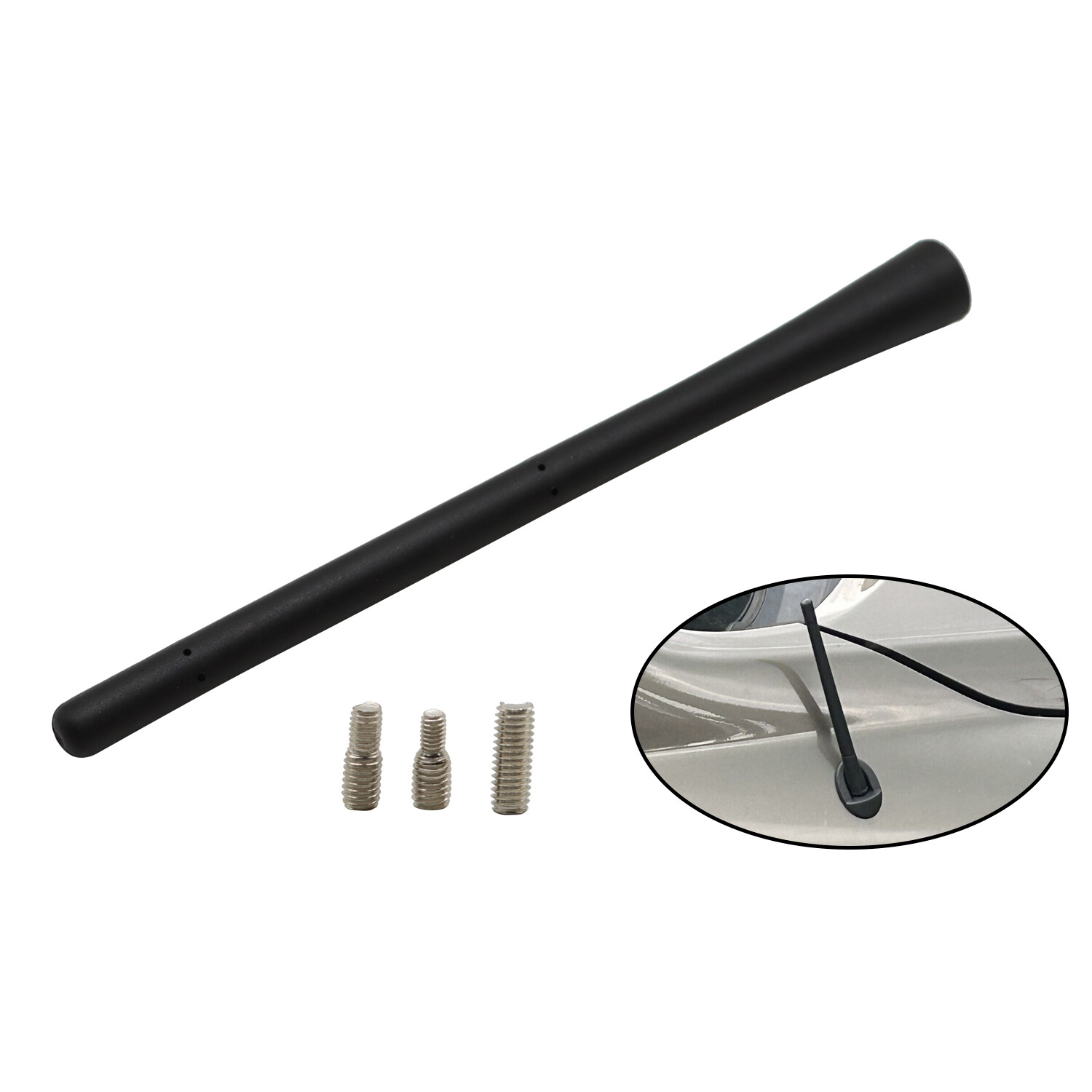 7″ Short Black Antenna Mast Radio AM/FM for TOYOTA TUNDRA 2000-2020 Brand New