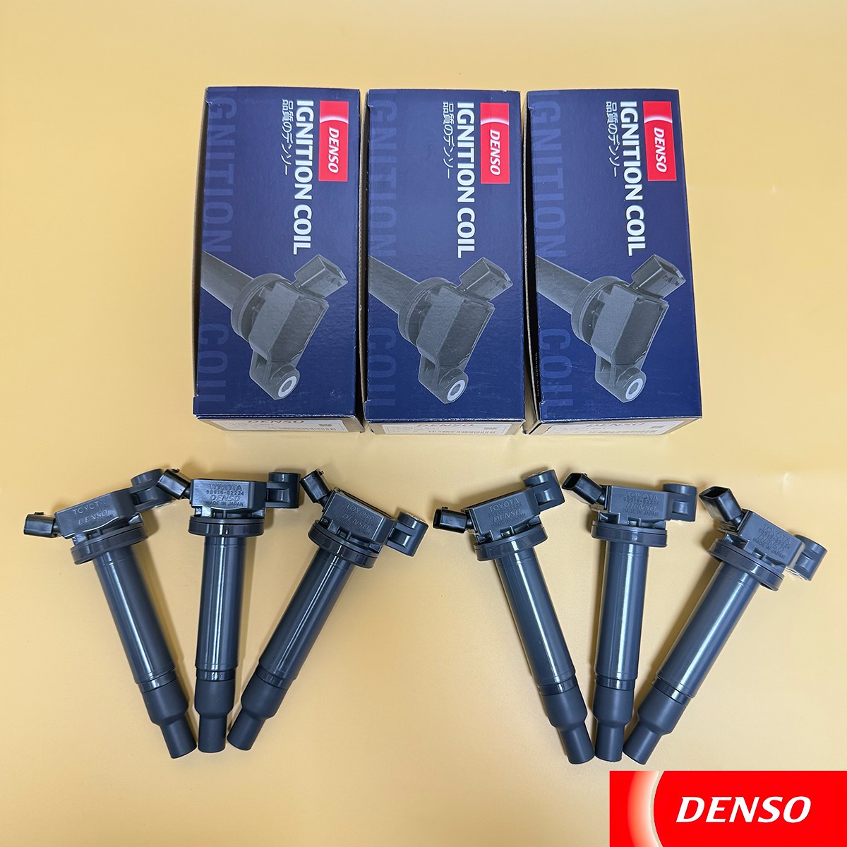 PACK OF 6 DENSO 90919-02234 Ignition Coils for 1999-2010 Toyota Lexus 3.0L 3.3L