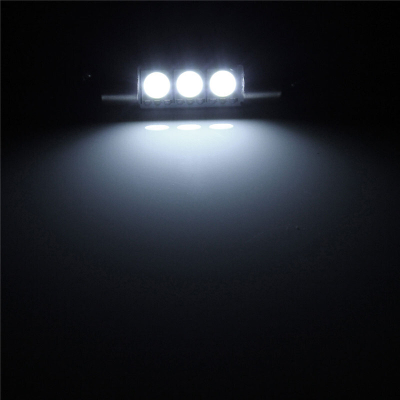 4x White LED Interior Sun Visor Vanity Mirror Light Bulbs Lamps 6612F 6614F 6641
