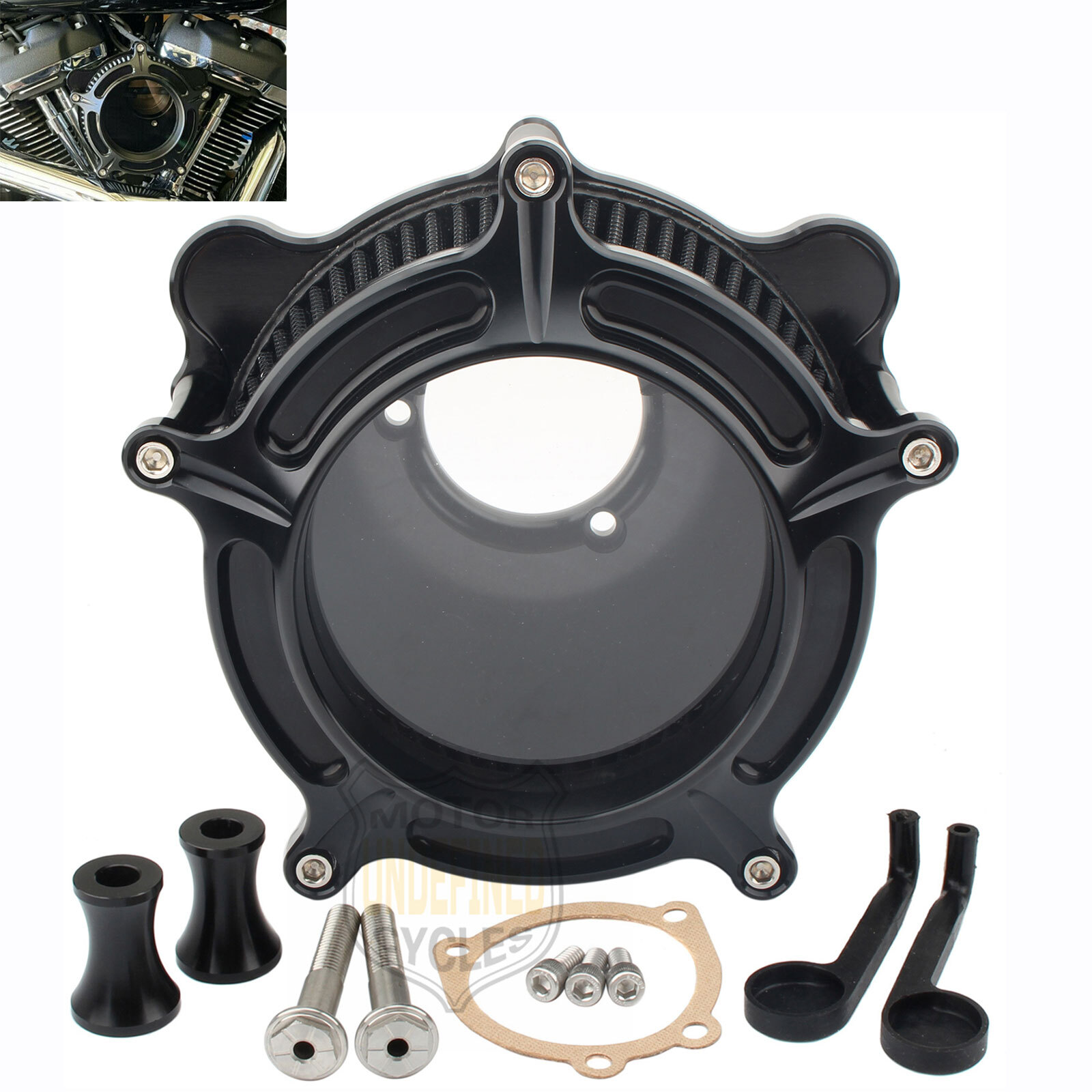 For Harley Air Cleaner Intake Filter Touring Street Glide Road King Softail Dyna
