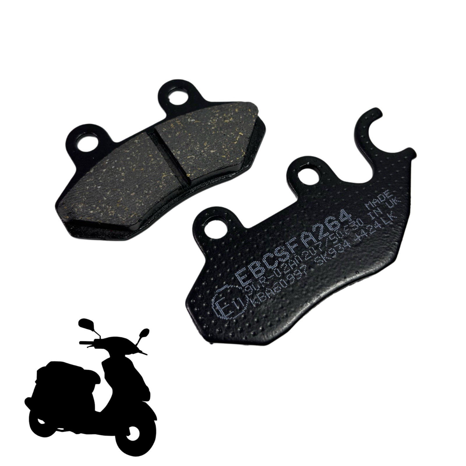 EBC Scooter Front Brake Pads SFA264 Organic, One Pair Replacement. *Fits LANCE*