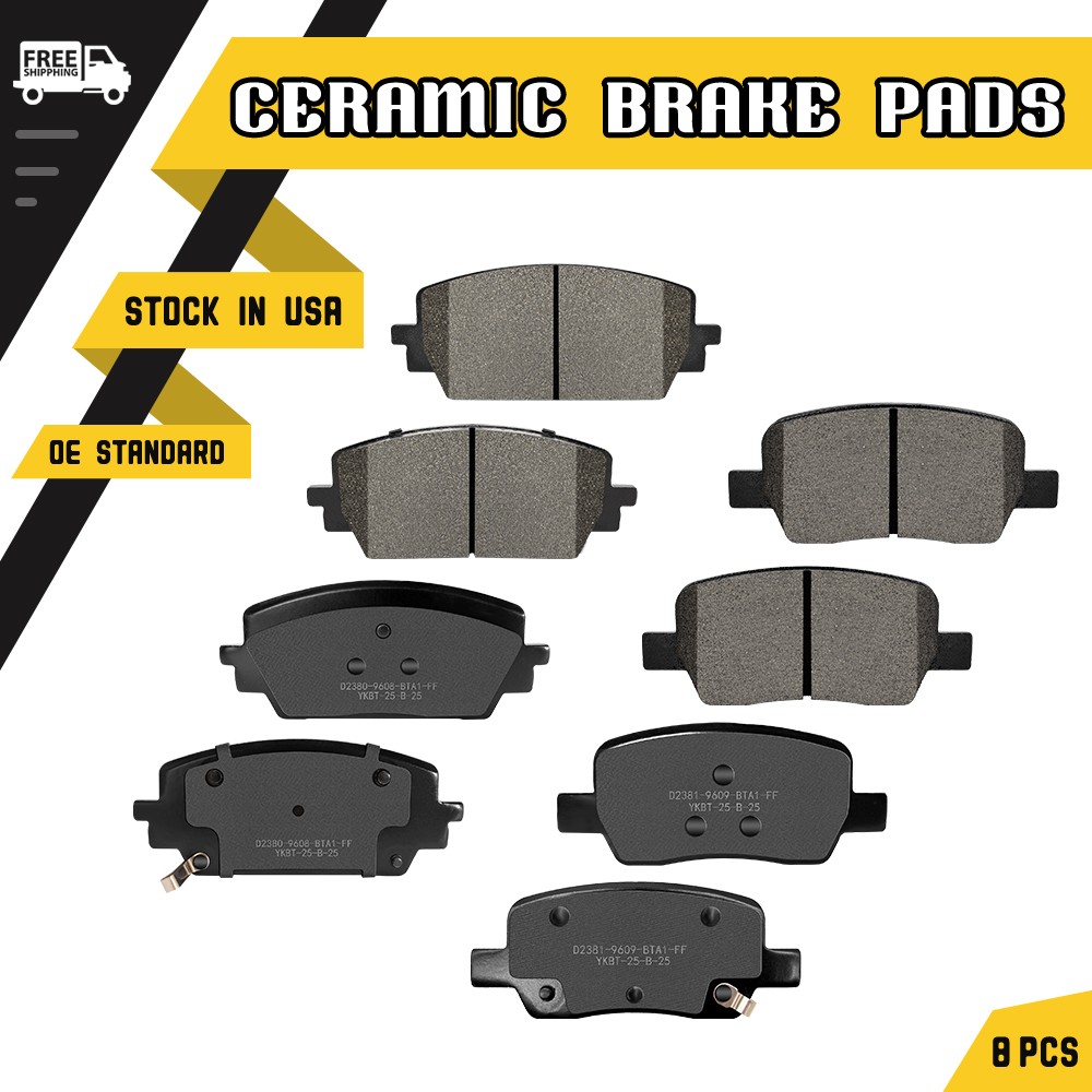 Front Rear Brake Pads For Hyundai Santa Fe/Santa Cruz Kia Sorento