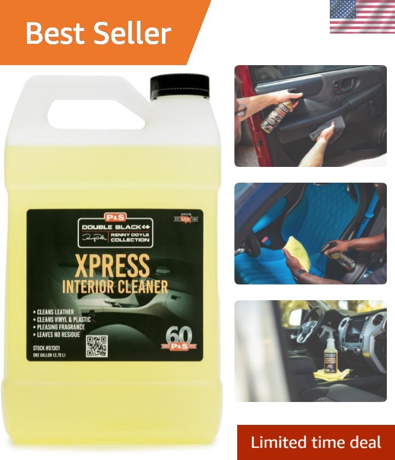 Xpress Interior Cleaner – Safe for Leather, Vinyl, Plastic & More, Removes Di…