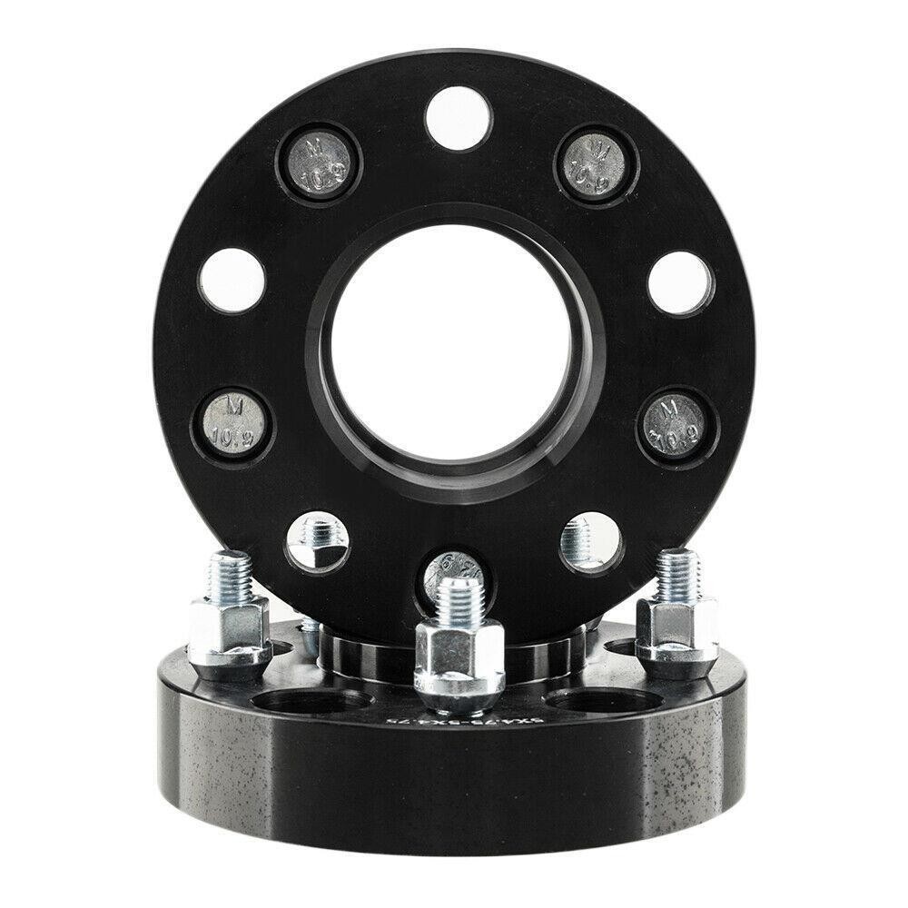 2pcs 5-lug Hubcentric 1.25″ | 5×4.75 (5×120.65mm) 12×1.5 Wheel Spacers Adapters