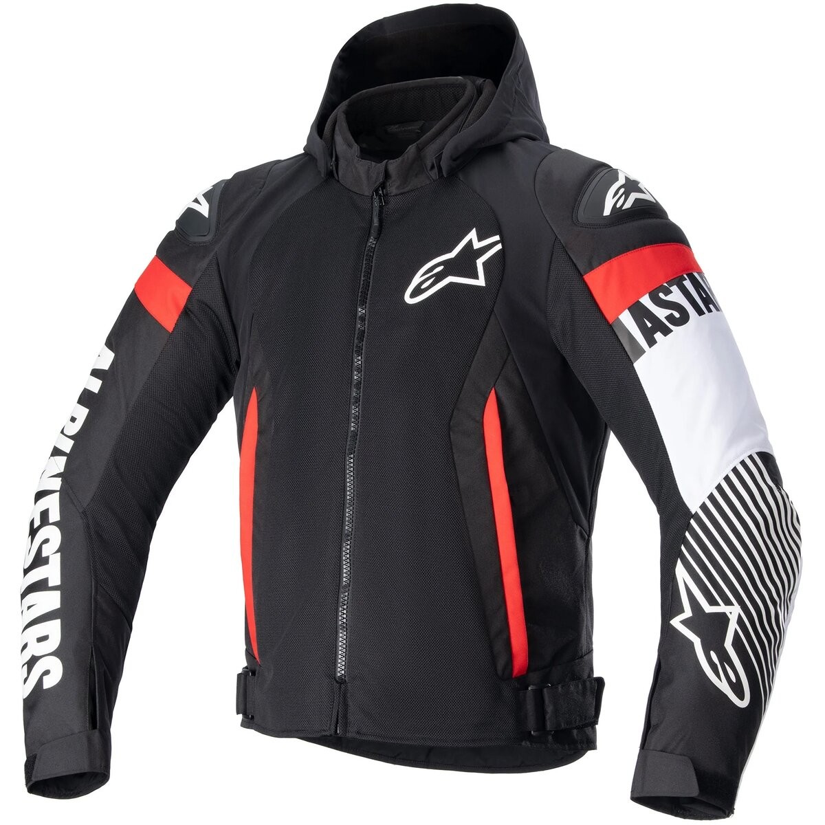 Alpinestars Black/White/Red Zaca Air Jacket – 3306423-1231-4X
