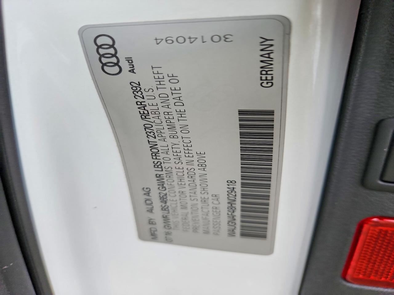 Info-GPS-TV Screen 7.0″ Display Opt I8E Or I8S Fits 17-19 AUDI A4 5128235