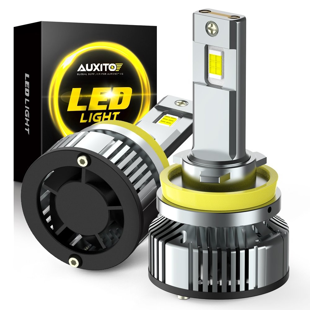 AUXITO H8 H9 H11 LED Headlight Bulbs 24000LM 120W 6500K White Canbus Ready Y19
