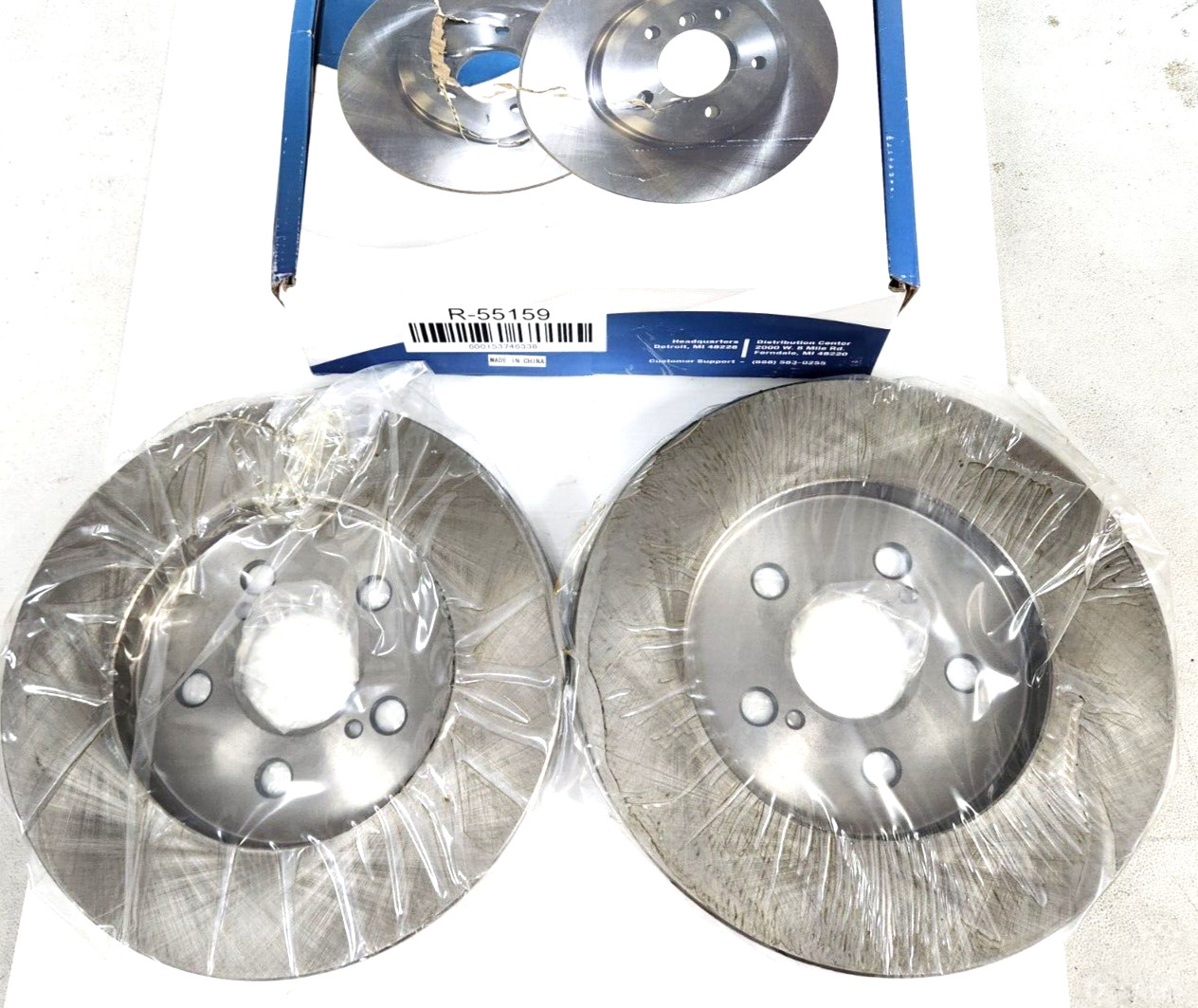 Detroit Axle R-55159 Premium Rear Disc Brake Rotors 10.20″ Toyota , Lexus, Vibe
