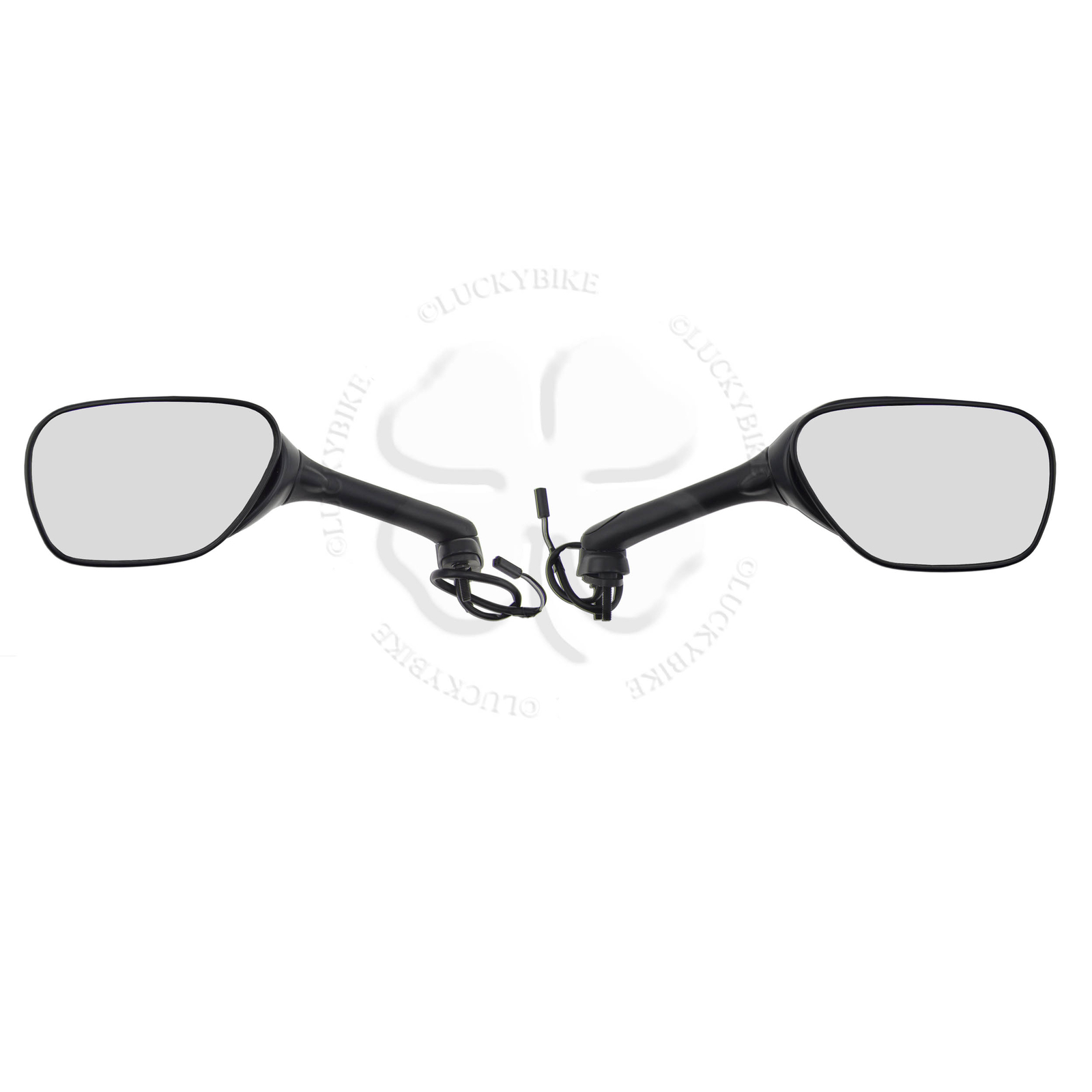 Rear View Mirror Black For Suzuki GSXR 600 750 06-10 Side Glass Set Left Right