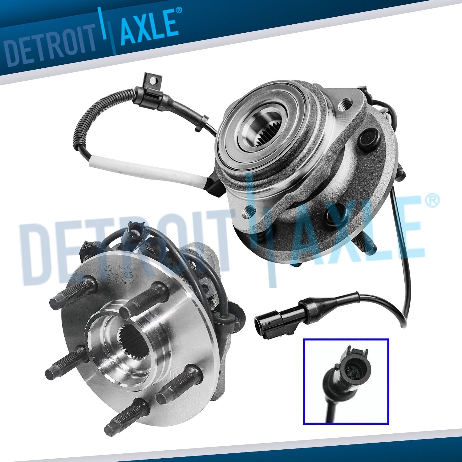 Pair Front Wheel Bearing Hub for 2000 2001 2002 2003-2009 Ford Ranger 4WD w/ ABS