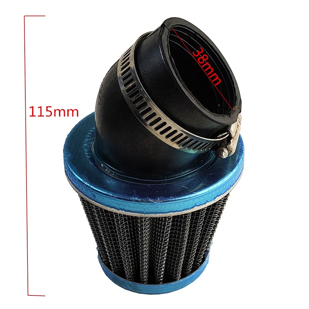 Carb Air Filters 38mm/1.50In Bend Air Intake Filter Cleaner For Motorcross Bike