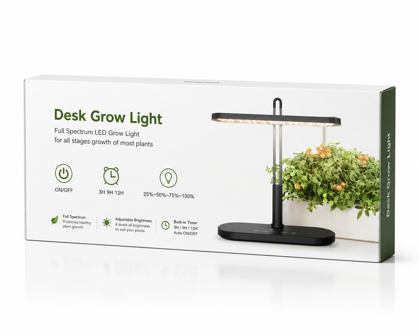 Grow Light, Full Spectrum Desktop Plant Lights for Indoor Growing Seedling