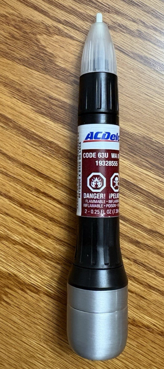 AC Delco Lacquer Touch-Up Paint Used 63U WA 817K 19328555 fine point brush & CC