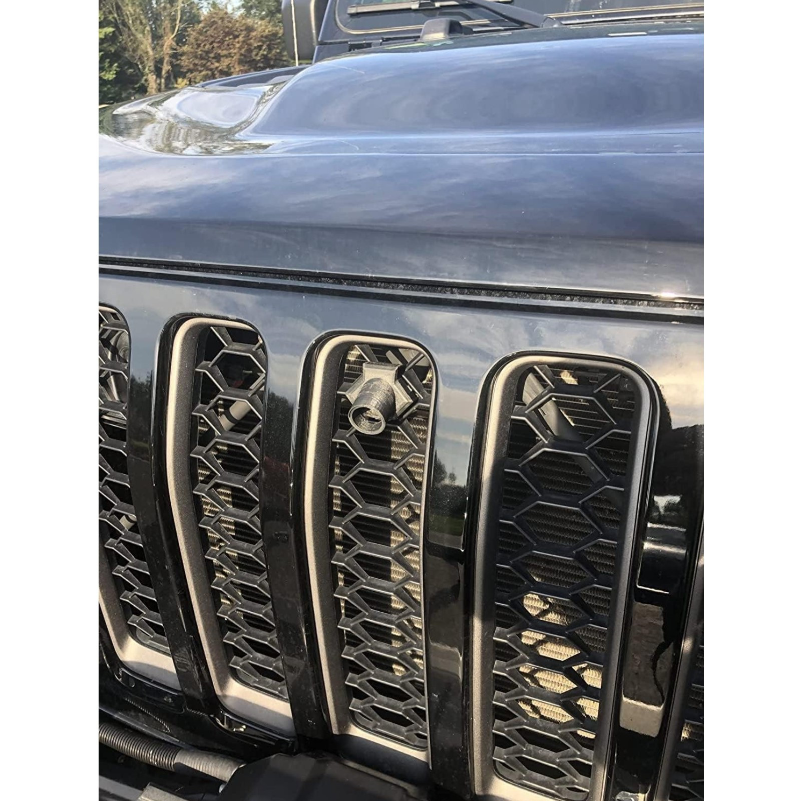 Z Automotive Black Grille Mounted Front Trail Camera for 18-22 Jeep Wrangler JL