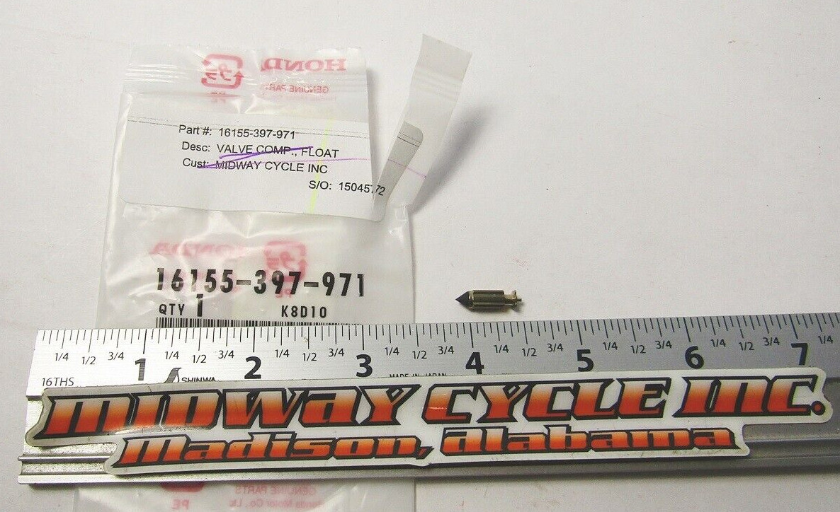 HONDA FT500 SCOT NEW CARBURETOR FLOAT VALVE 16155-397-971 TRX450 CB125 XL200 lm